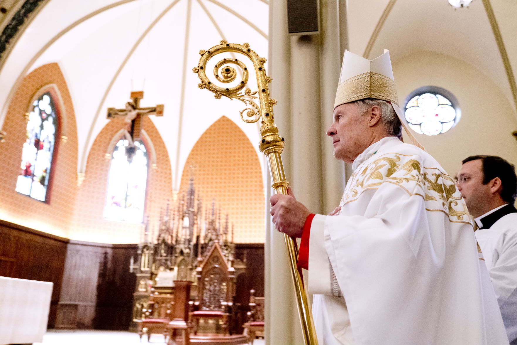 COVID-19 Catholic mass is live streamed on Holy Thursday
